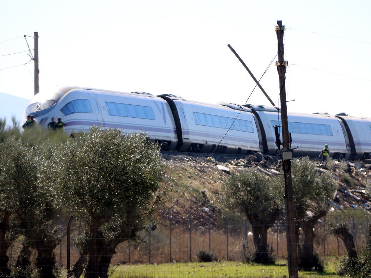 El tren accidentat aquest dimecres a Castella-La Manxa. Autor: ACN.