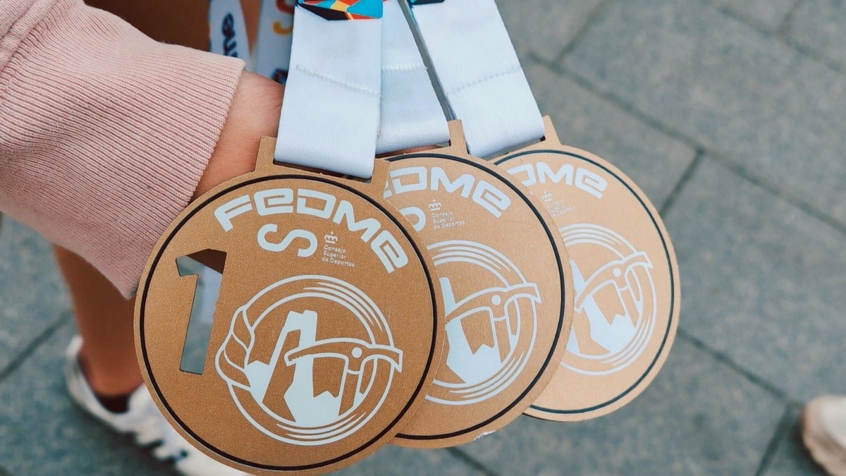 Triplet de medalles nacionals de la Ivet. Autor: Albert P.