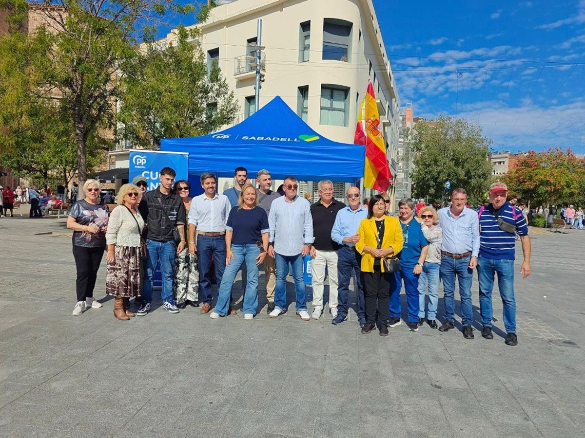Carpa del PP al Racó del Campanar amb motiu del 12-O. Autor: cedida. 