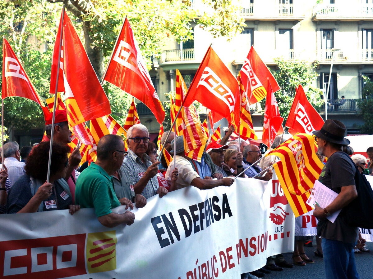 Manifestació de pensionistes el 2018. Autor: ACN.
