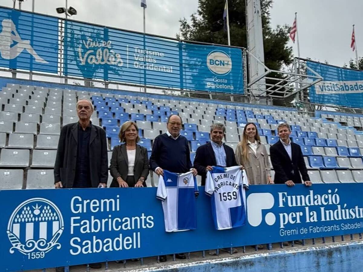 Renovació del conveni entre el Gremi de Fabricants i el CE Sabadell. Autor: cedida.