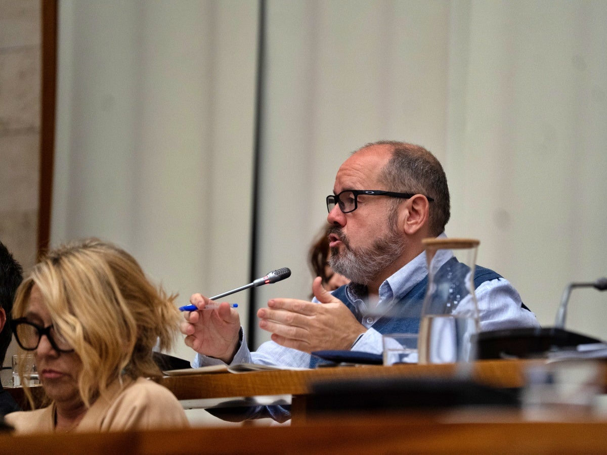 El portaveu de Sabadell En Comú Podem, Joan Mena, aquest dilluns. Autor: Luis PH.