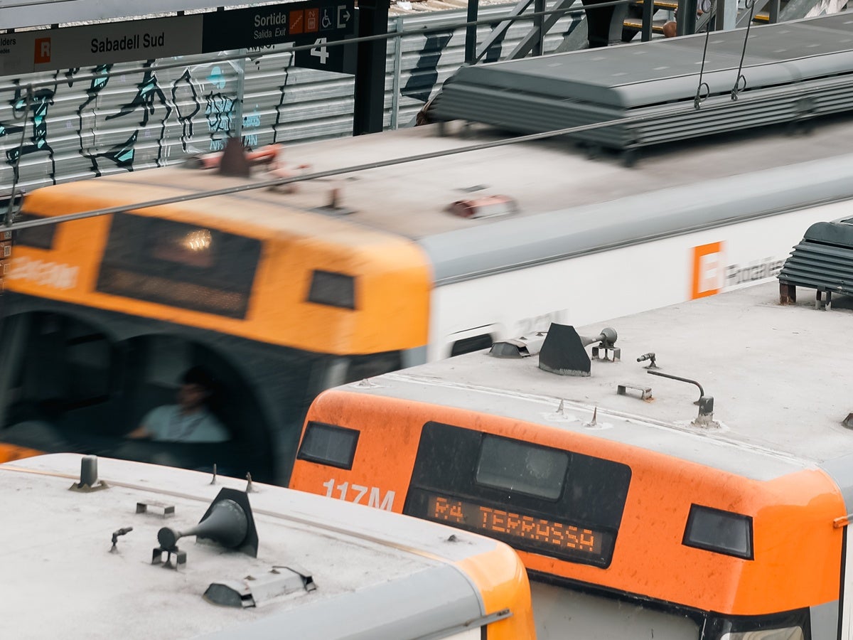 Trens de Rodalies, el passat dijous a l'estació Sabadell Sud. Autora: Dihor. 