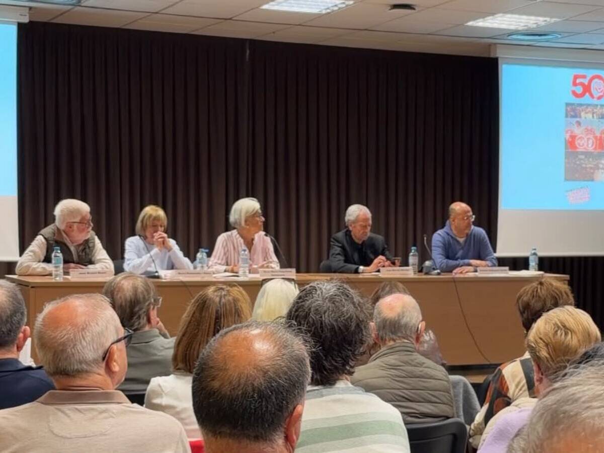Acte del 50è aniversari del primer míting del PSC a Sabadell. Autor: cedida.