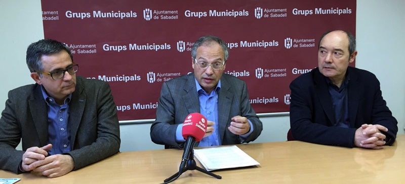 Foto portada: els regidors de CiU Jordi Font, Carles Rossinyol i Josep Beltran. Autor: cedida.