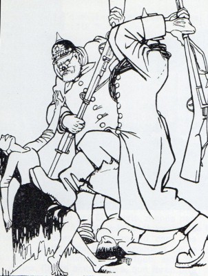 Dibuix de Feliu Elias, Apa, titulat Misoginia, publicat a la revista Iberia 24 abril 1915. 