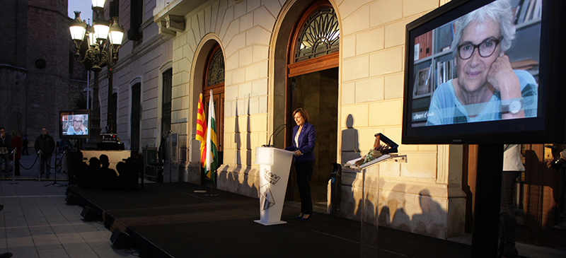 Acte de concessió de la Medalla a Muriel Casals, l'abril de 2017. Autor: David B.