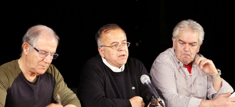 José Luis Valdivieso, Josep López i Ernest Payá, a Cal Balsach. Foto. cedida.