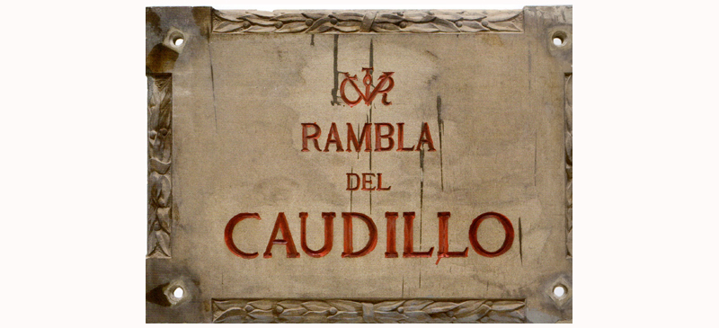 Foto portada: Rambla del Caudillo, la Rambla durant el franquisme. Font: MHS