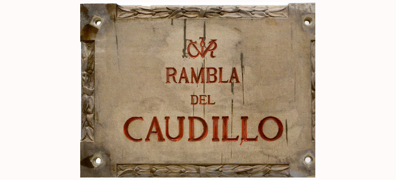 Foto portada: Rambla del Caudillo, la Rambla durant el franquisme. Font: MHS