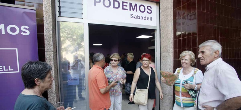 Local de Podemos. Autor: José Peláez - cedida.