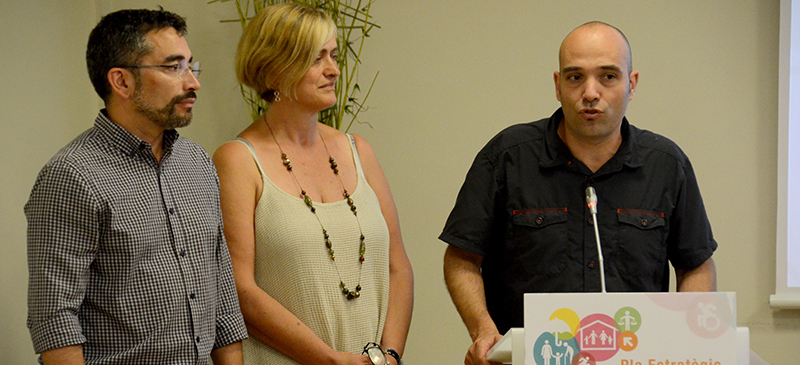Foto portada: Fernández, Martínez i Berlanga en roda de premsa aquest matí. Autor: David B.