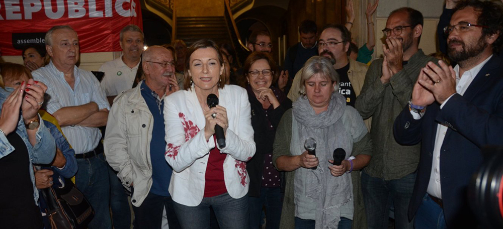 Foto portada: la presidenta del Parlament, Carme Forcadell. Autor: David B.