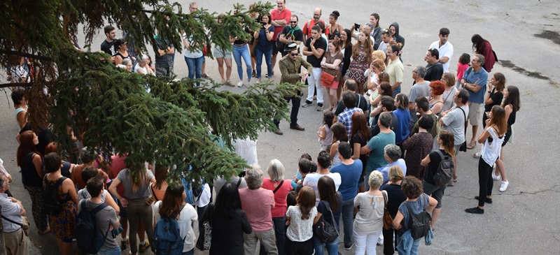 Un moment de la visita teatralitzada a la caserna. Autor: A.Pujadas.