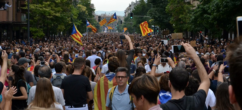 La Ronda Ponent, durant la manifestació. Autor: J.d.A.