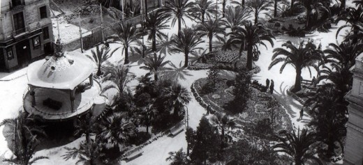 Vista general dels Jardinets (1920). Col·lecció Roisin. Institut d'Estudis Fotogràfics de Catalunya.