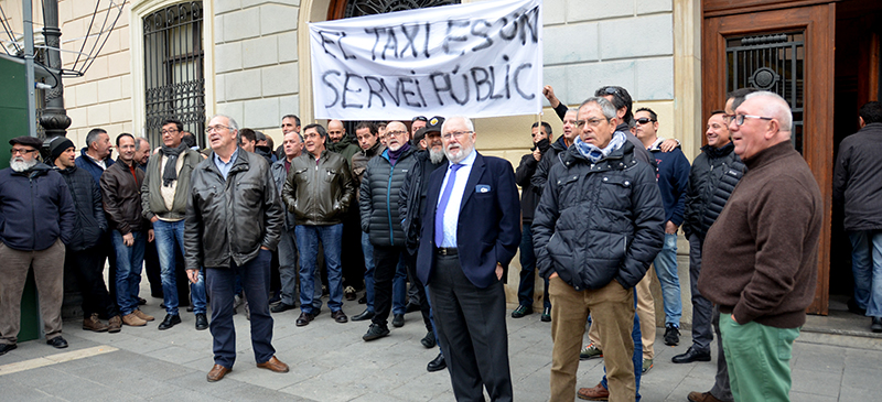 Concentració de taxistes. Autor: David B.