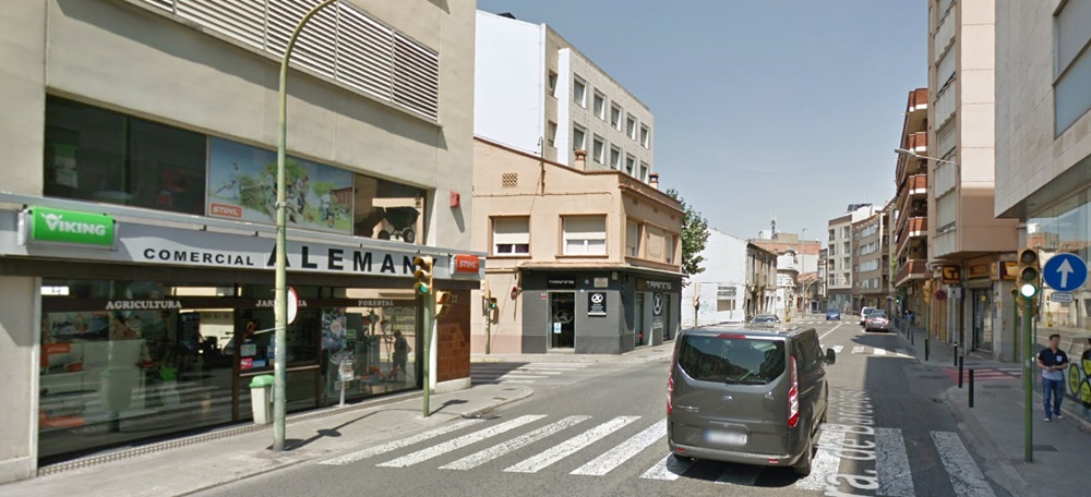 Foto portada: la carretera de Barcelona, en el punt de l'atropellament. Foto via Google Street View.