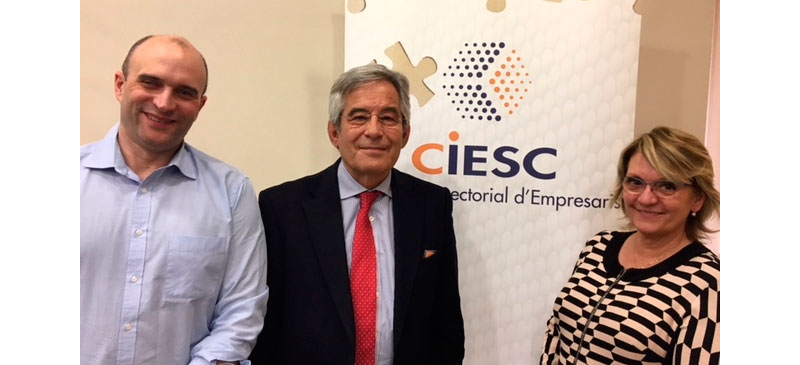 Foto portada: el president del CIESC, Blai Costa, el president de la delegació del Vallès de l’Associació i Col·legi d’Enginyers Industrials de Catalunya, Francesc Figueras, i la secretària general del CIESC, Núria Aymerich. Autor: cedida.