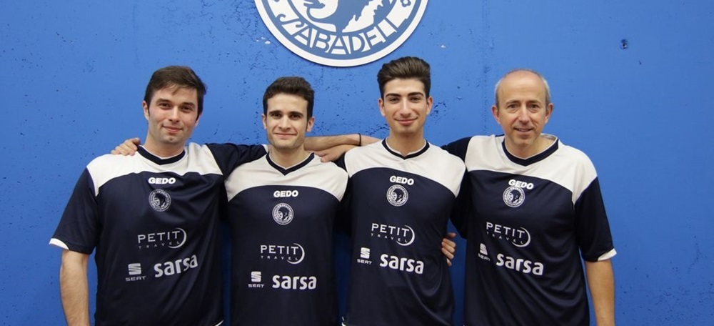 Foto portada: els palistes del primer equip del CN Sabadell Clivillé, Brugada, i Weisz. Foto: cedida