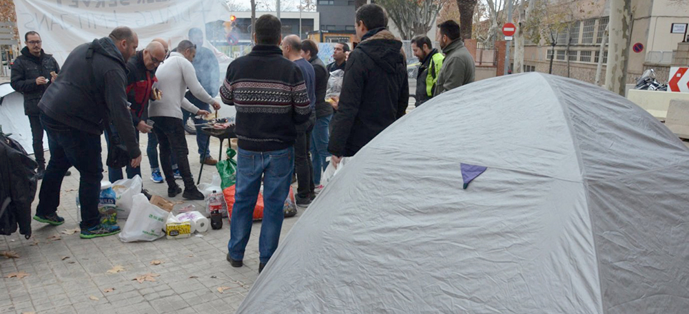 Acampada Policia Municipal. Autor: David B.