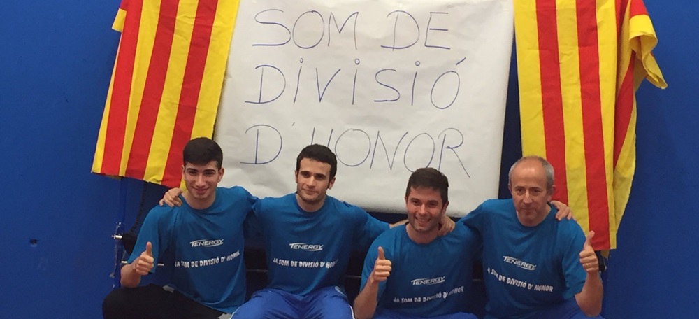 Foto portada: els palistes del primer equip del CN Sabadell Clivillé, Brugada, i Weisz. Foto: cedida