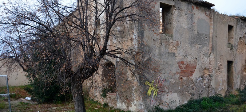 La masia de Can Llong, aquest dilluns. Autor: David B.