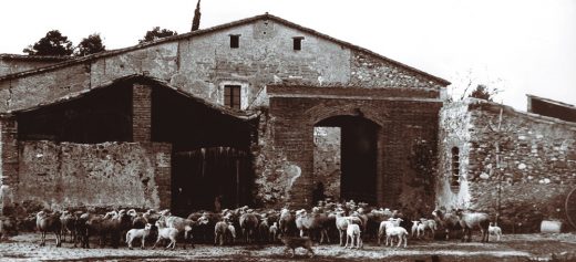 La masia de Can Deu, en 1965. Autor: Orion/Caixa Sabadell