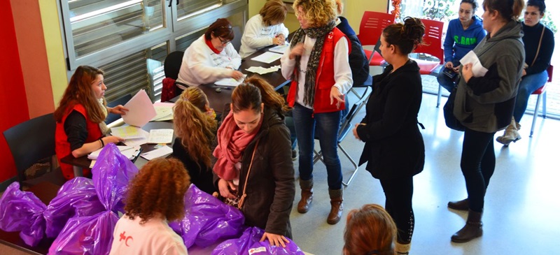 Creu Roja, aquest divendres. Autor: David B.