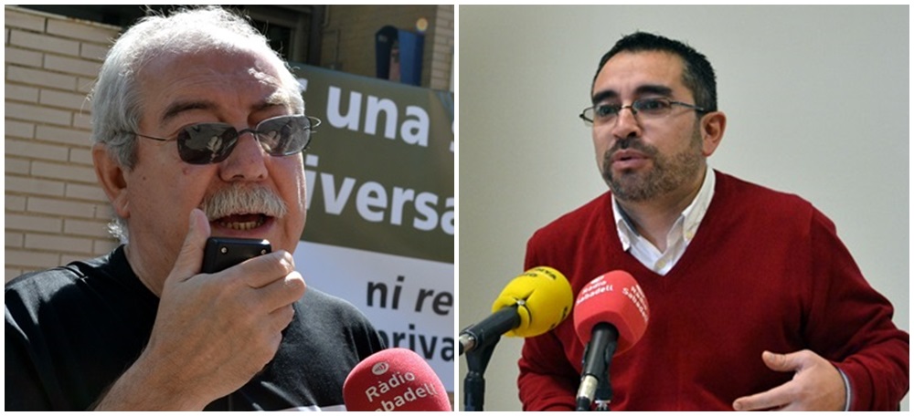 Foto portada: el president de la FAV, Manuel Navas, i el regidor d'Acció Social, Gabriel Fernàndez.