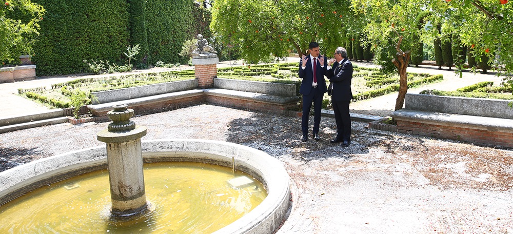 Foto portada: el president del govern espanyol, Pedro Sánchez, i el president de la Generalitat, Quim Torra, a la Moncloa. Foto: ACN.