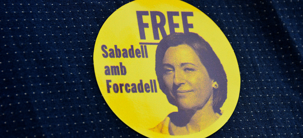 'Free Forcadell' pidió la liberación de la sabadellense en septiembre. Autor: David B: