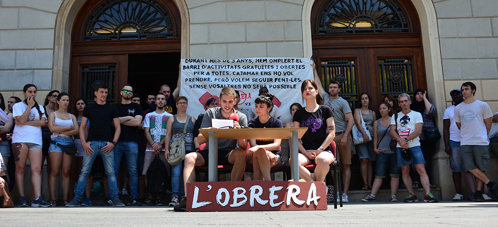 Roda de premsa de l'Obrera. Autor: David B.