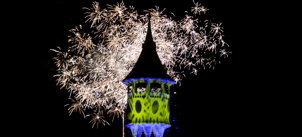 Castell ded focs aniversari Torre de l'Aigua. Autor: David B.