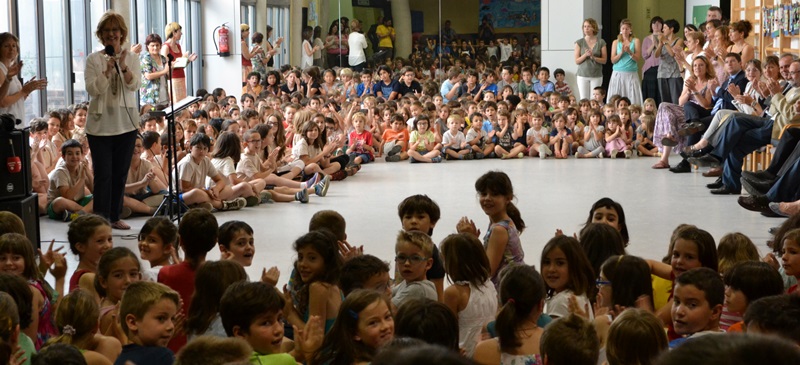 L'escola La Trama, durant la seva inauguració. Autor: J.d.A.