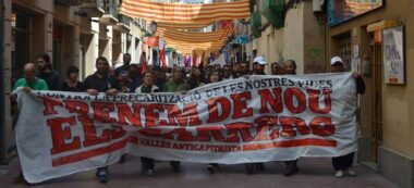 Foto portada: manifestació del Primer de maig, l'any passat, pel carrer de Sant Antoni. Autor: J.d.A.