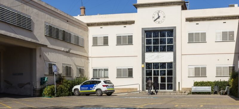 Les antigues instal·lacions de Marcet SA són seu de la Policia Municipal actualment. 