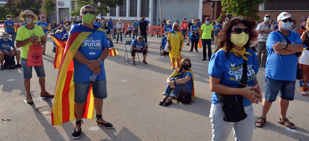 Foto portada: celebració de la Diada de l'any 2020 per part de SBDxI i Òmnium. Autor: J.d.A.