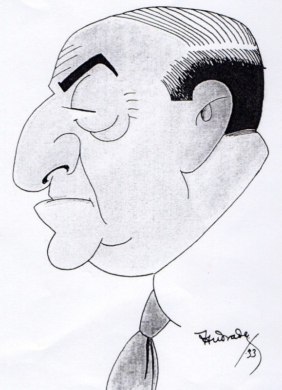 Caricatura de Josep Germà.AHS