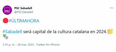 Foto portada: la piulada del PSC que ha irritat centenars de catalanoparlants.