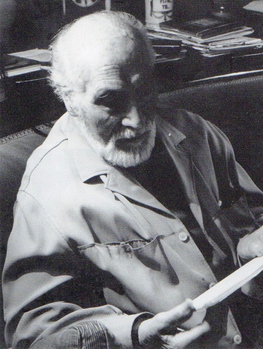 Vila Arrufat llegint al seu estudi de Barcelona (1987). Autor: Eusebi Vila