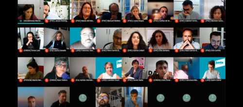 Foto portada: el ple, de nou telemàtic.