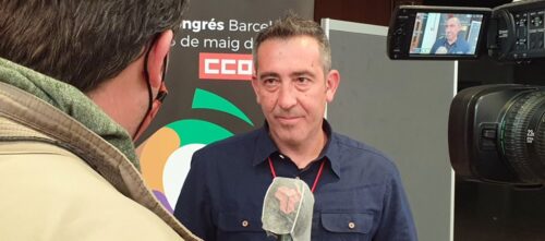 Foto portada: el nou secretari general de CC.OO al Vallès Occidental i la Catalunya Central. Autor: @ccoo_voc_catc via Twitter.