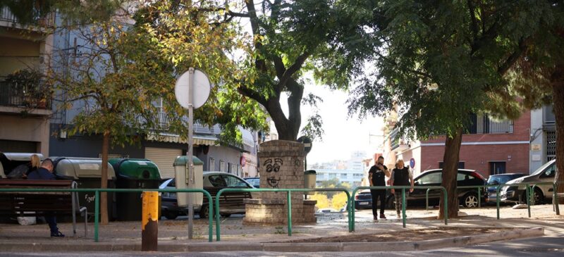 La plaça de la Fuensanta, el passat mes d'octubre. Autora: A.Garcia