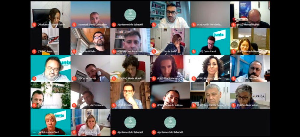 Foto portada: Ciuró s'ha acomiadat en un ple telemàtic.