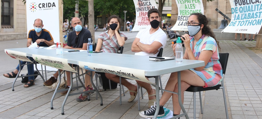 Foto portada: Serracant, Mansilla, Marinova, Codina i Lara, al Racó del Campanar. Autor: Crida / cedida.