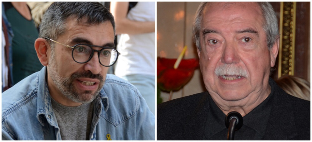 Foto portada: el portaveu d'ERC a l'Ajuntament, Gabriel Fernàndez. A la dreta, el president de la FAV Sabadell, Manuel Navas.