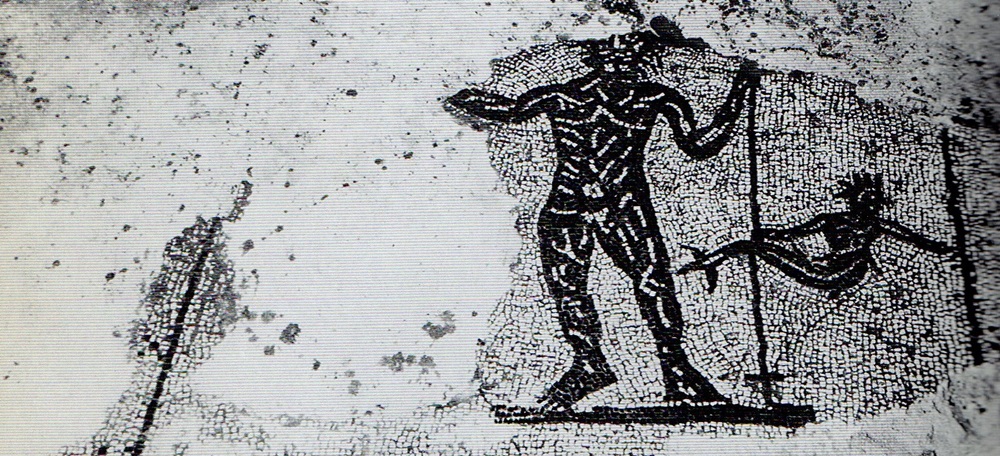 Mosaic amb deu Neptú. Francesc Casañas/AHS (1934)