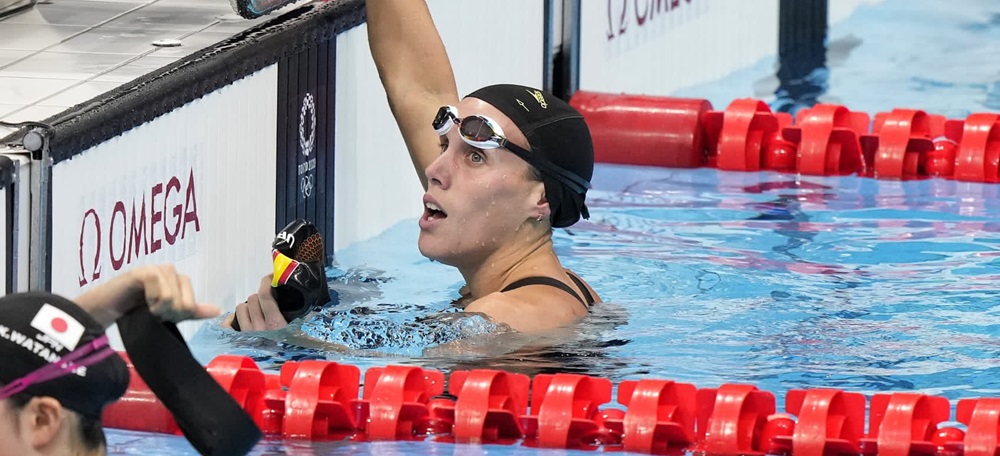 Foto portada: la nedadora del CN Sabadell Marina Garcia,d esprés de ser eliminada als 200 braça als JJ.OO de Tòquio 2020. Autor: RFEN.