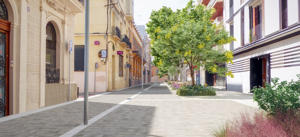 Simulació del futur carrer Indústria. Autor: Ajuntament. 